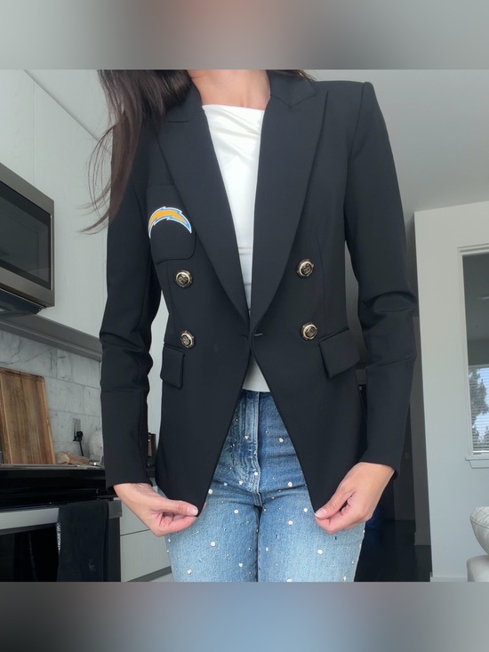Veronica Beard Jackets & Blazers - Veronica Beard Black Double-Breasted Blazer - NFL Limited Edition